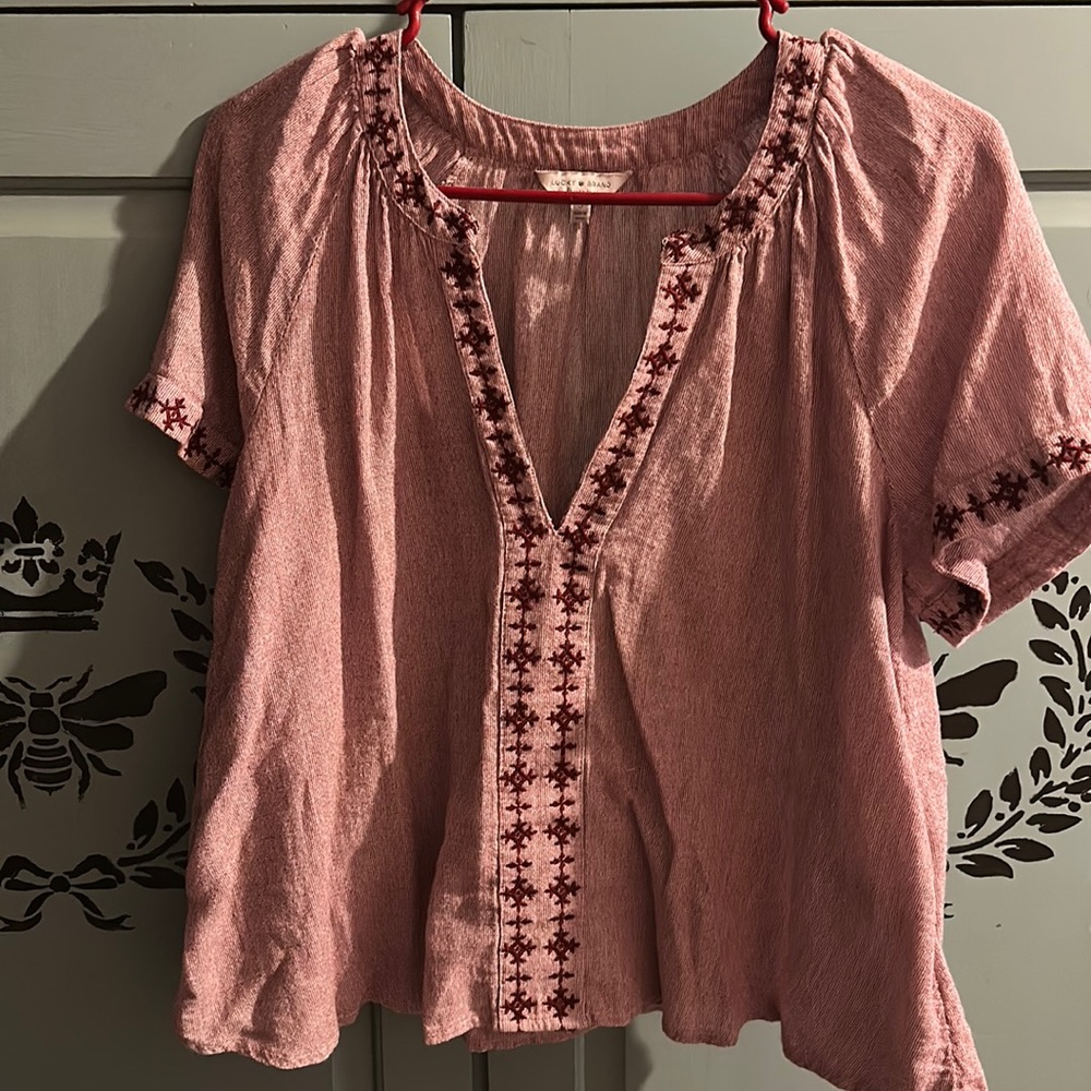 Lucky brand peasant style top small